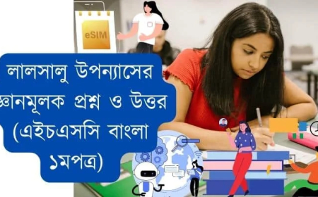 লালসালু উপন্যাসের জ্ঞানমূলক প্রশ্ন ও উত্তর  (এইচএসসি বাংলা ১মপত্র)