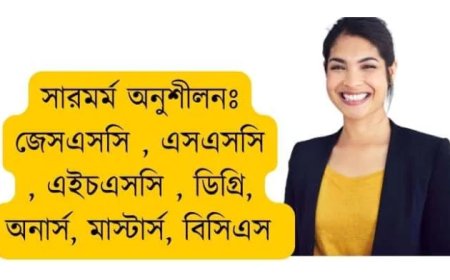 সারাংশ ┃জেসএসসি , এসএসসি , এইচএসসি , ডিগ্রি, অনার্স, মাস্টার্স, বিসিএস