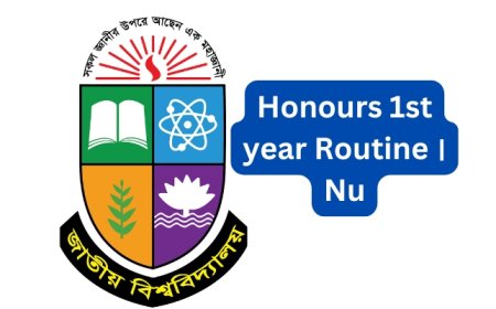 NU Honours 1st Year Exam  Routine 2025 - National University