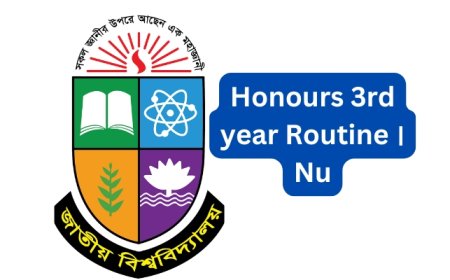 NU Honours 3rd Year Routine 2025 - National University