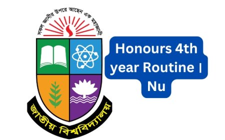 NU Honours 4th Year Exam Routine 2025 - National University