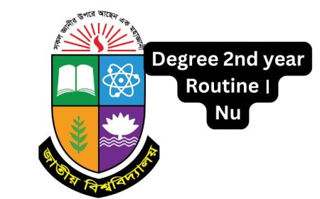 Nu Degree 2nd year exam routine 2025 । ডিগ্রি ২য়বর্ষ পরীক্ষা রুটিন ২০২৫