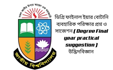 Nu Degree 3rd year practical of Botany 2025- 2026