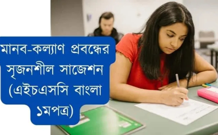 মানব-কল্যাণ প্রবন্ধের সৃজনশীল সাজেশন ২০২৫-২০২৬ (এইচএসসি বাংলা ১মপত্র)