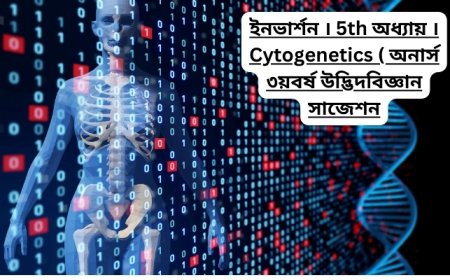 ইনভার্শন । ৫ম অধ্যায় । Cytogenetics ( অনার্স ৩য়বর্ষ উদ্ভিদবিজ্ঞান সাজেশন