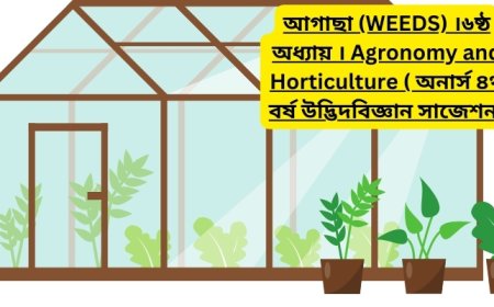 আগাছা (WEEDS) ।৬ষ্ঠ অধ্যায় । Agronomy and Horticulture ( অনার্স ৪র্থ বর্ষ উদ্ভিদবিজ্ঞান সাজেশন)