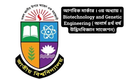আণবিক মার্কার । ৩য় অধ্যায় ।Biotechnology and Genetic Engineering ( অনার্স ৪র্থ বর্ষ উদ্ভিদবিজ্ঞান সাজেশন)