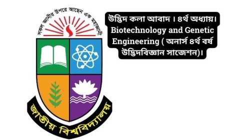 উদ্ভিদ কলা আবাদ । ৪র্থ অধ্যায়। Biotechnology and Genetic Engineering ( অনার্স ৪র্থ বর্ষ উদ্ভিদবিজ্ঞান সাজেশন)।