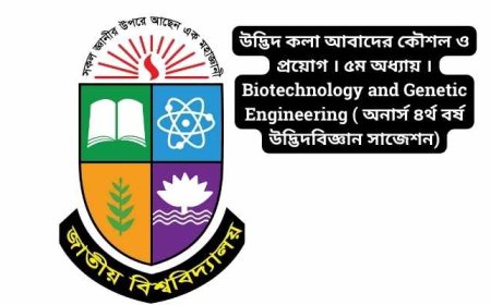 উদ্ভিদ কলা আবাদের কৌশল ও প্রয়োগ । ৫ম অধ্যায় ।Biotechnology and Genetic Engineering ( অনার্স ৪র্থ বর্ষ উদ্ভিদবিজ্ঞান সাজেশন)