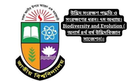 উদ্ভিদ সংরক্ষণ পদ্ধতি ও সংরক্ষণের ধরন। ৭ম অধ্যায়। Biodiversity and Evolution ( অনার্স ৪র্থ বর্ষ উদ্ভিদবিজ্ঞান সাজেশন)।