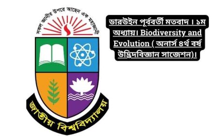 ডারউইন পূর্ববর্তী মতবাদ । ১ম অধ্যায়। Biodiversity and Evolution ( অনার্স ৪র্থ বর্ষ উদ্ভিদবিজ্ঞান সাজেশন)।