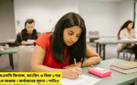 এইচএসসি ফিনান্স, ব্যাংকিং ও বিমা ১পত্র । ১ম অধ্যায় । অর্থায়নের সূচনা । পার্টঃ৩