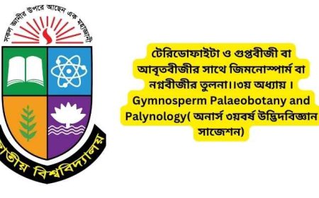 টেরিডোফাইটা ও গুপ্তবীজী বা আবৃতবীজীর সাথে জিমনোস্পার্ম বা নগ্নবীজীর তুলনা।।৩য় অধ্যায় ।Gymnosperm Palaeobotany and Palynology( অনার্স ৩য়বর্ষ উদ্ভিদবিজ্ঞান সাজেশন)