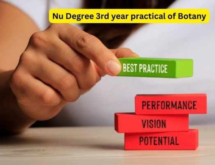 Nu Degree 3rd year practical of Botany 2025-2026