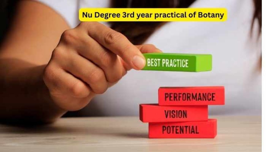 Nu Degree 3rd year practical of Botany 2025-2026