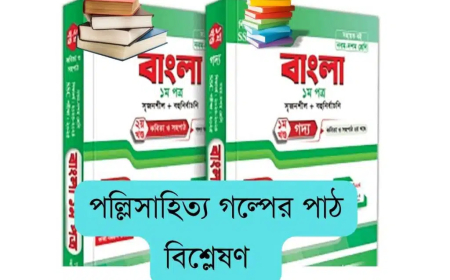 পল্লিসাহিত্য গল্পের পাঠ বিশ্লেষণ