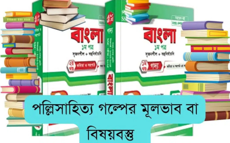 পল্লিসাহিত্য গল্পের মূলভাব বা বিষয়বস্তু