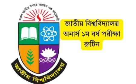 জাতীয় বিশ্ববিদ্যালয় অনার্স ১ম বর্ষ পরীক্ষা ২০২৬: বিস্তারিত রুটিন, প্রস্তুতি ও নির্দেশিকা
