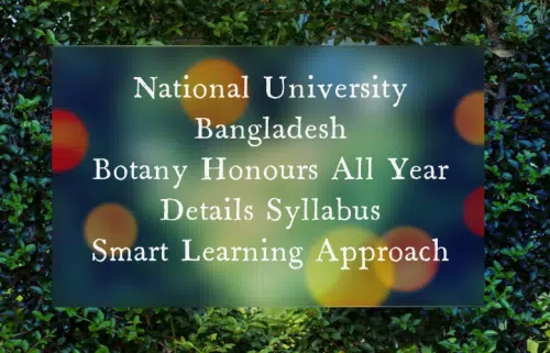 NU Botany Syllabus pdf / Botany Syllabus National University/NU Syllabus