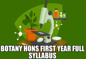 Botany Hons First year