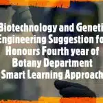 Biotechnology and Genetic Engineering Suggestion