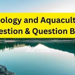 লিমনোলজি ও একুয়াকালচার সাজেশন ও প্রশ্নব্যাংক । Limnology and Aquaculture suggestion & Question Bank / Botany 4th Year Honours