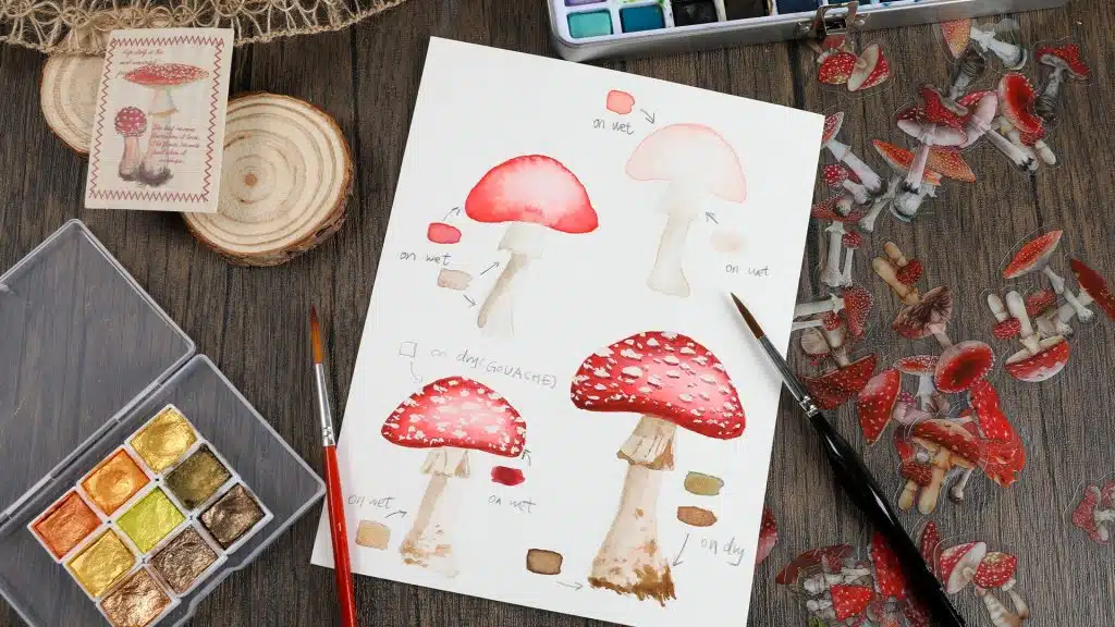 Master the art: Simple steps for drawing a mushroom easy