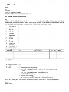 bangla cv format pdf